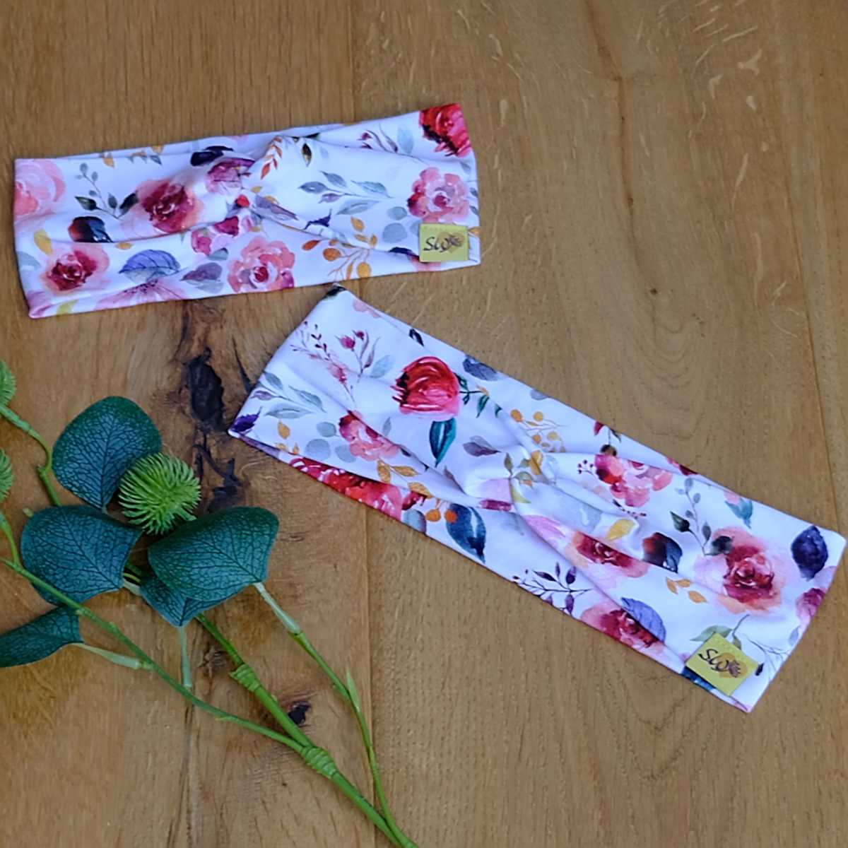 Knoten-Stirnband "Flowers"