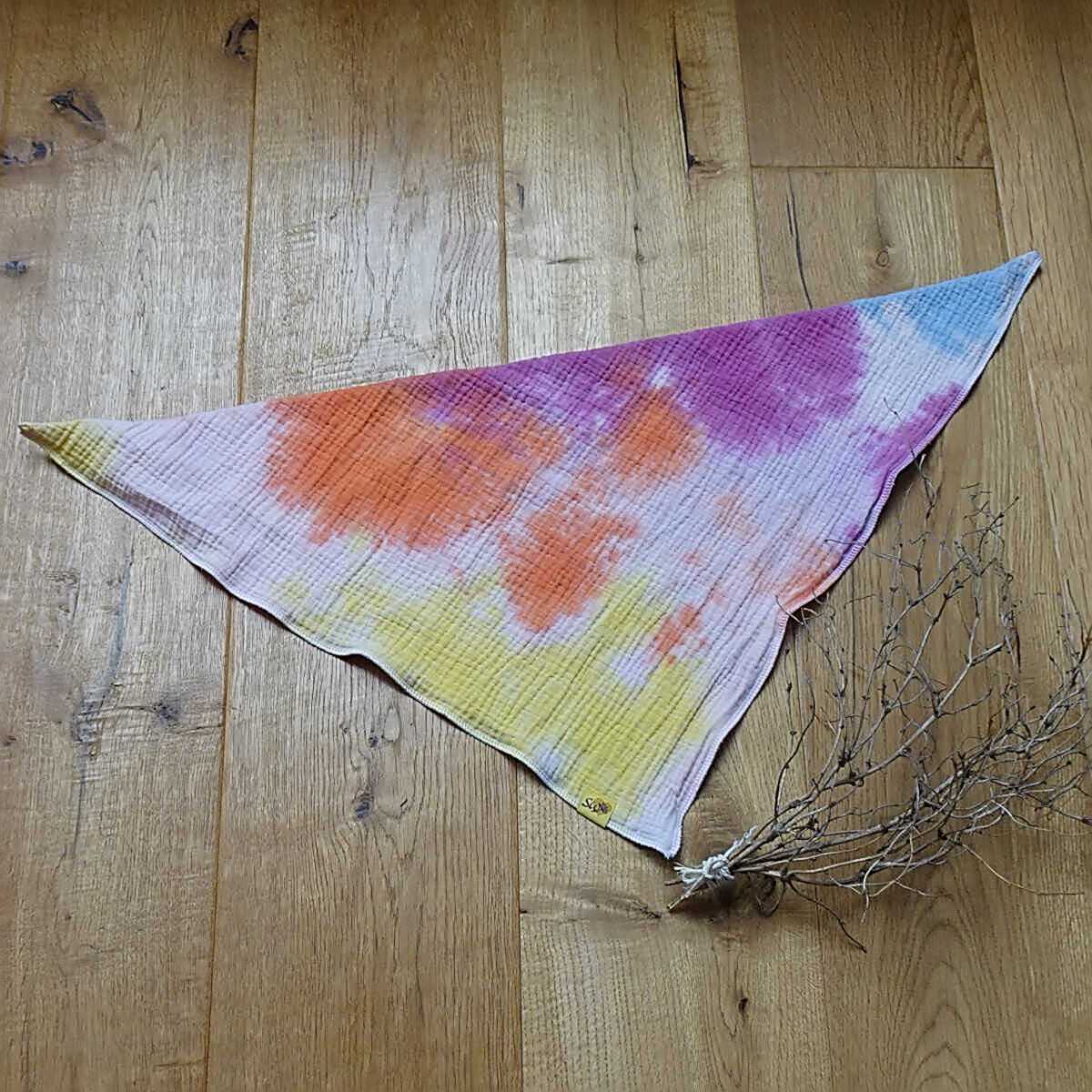 Musselin-Halstuch 58x58cm Batik