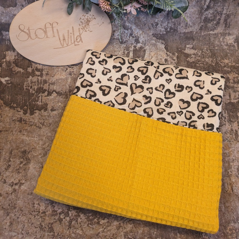 Leopardenmuster Musselin-Baby-Decke, Schmusedecke, Kinderwagendecke