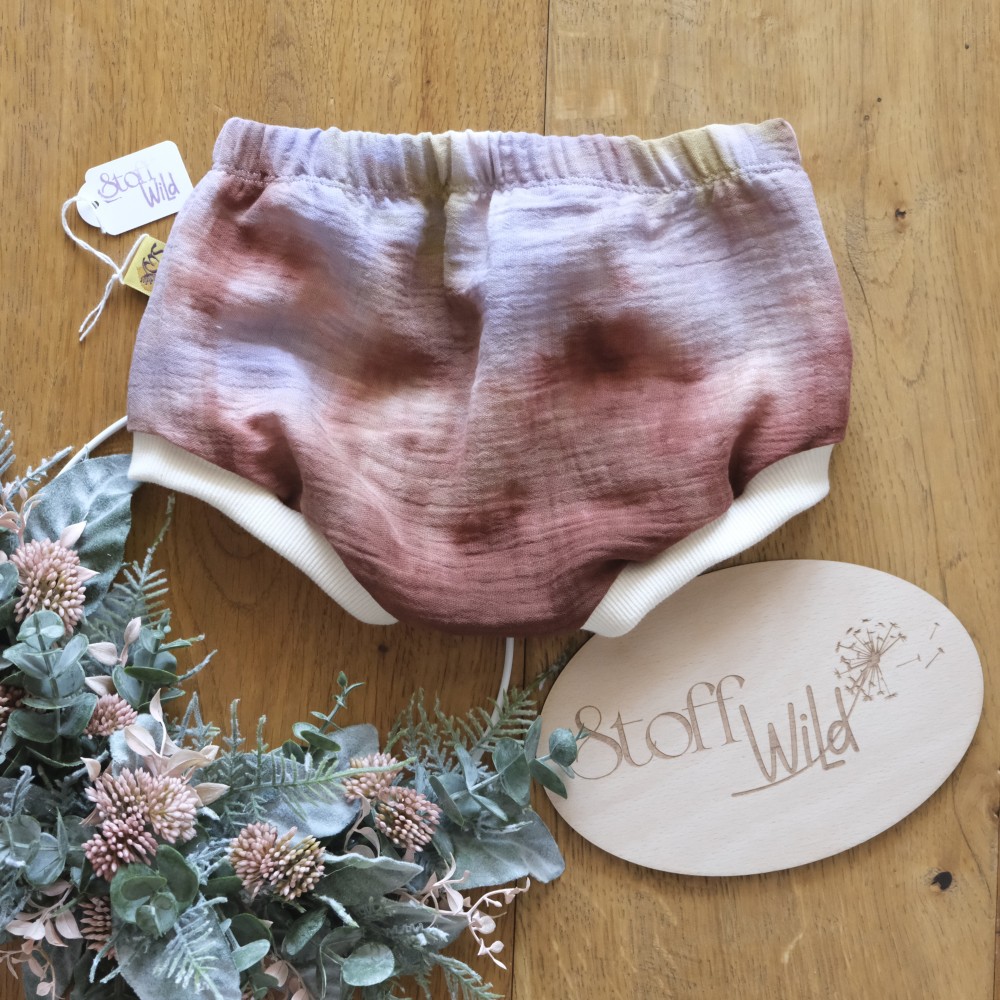 Bummie, Diaper Cover, Windelcover, batik braun, Gr. 86/92