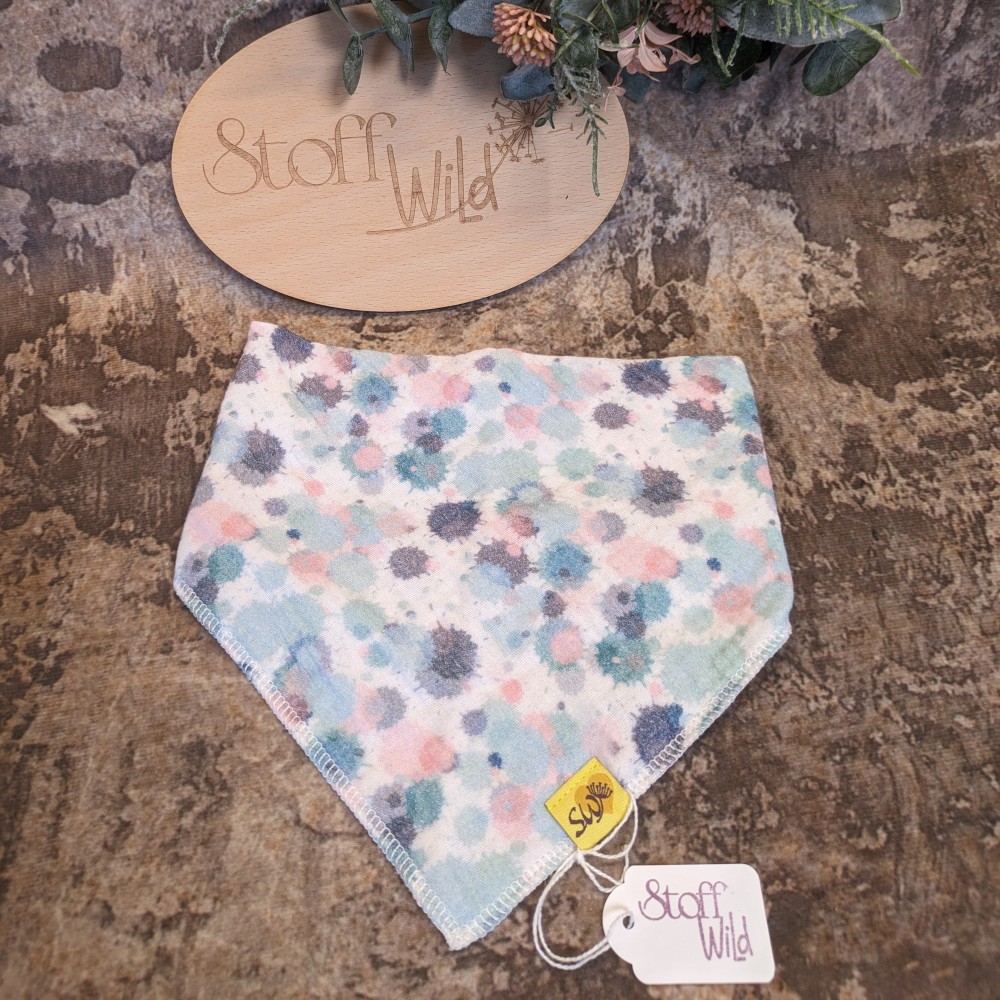 Wende-Halstuch aus weichem, saugfähigen Musselin für Babys und Kleinkinder - ca. 32x32cm