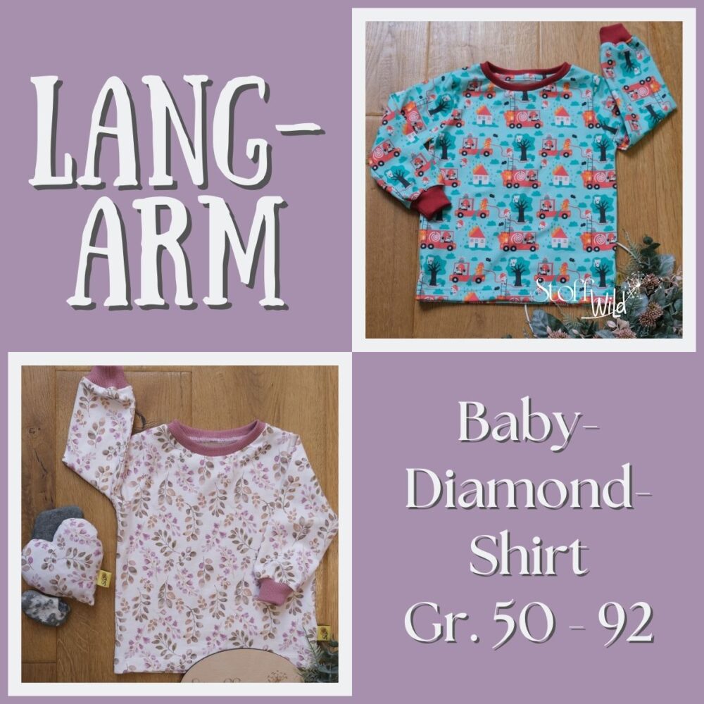individuelles Langarm-Shirt, Baby-Diamond
