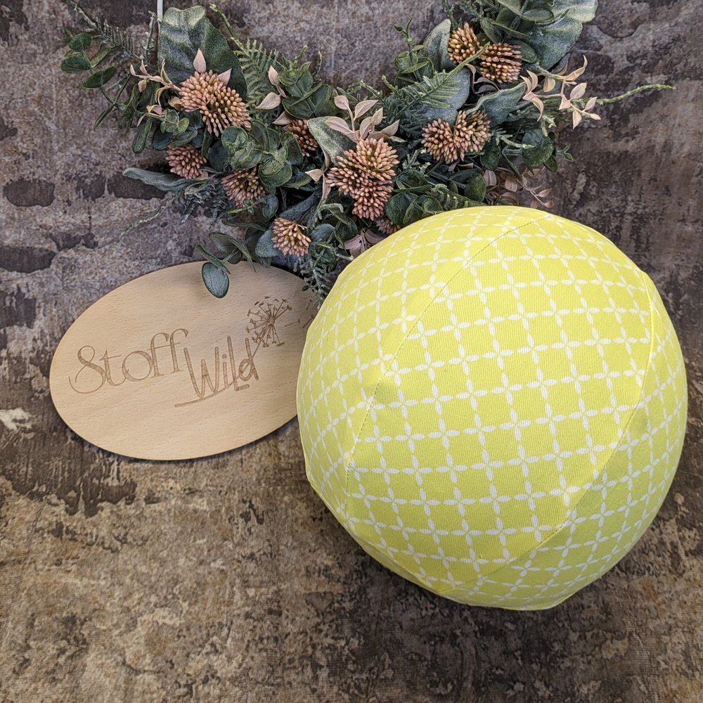 Luftballonhülle - der Ball zum Mitnehmen, Limette-Weiß