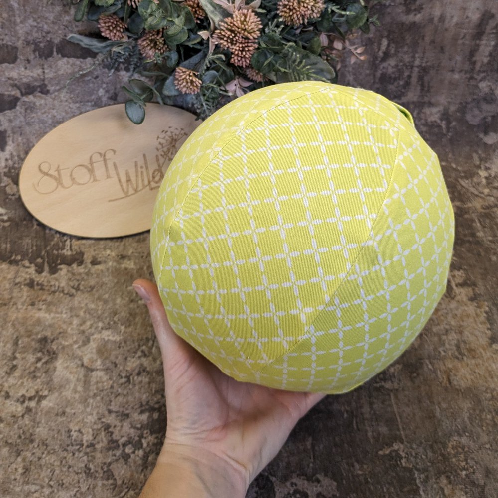 Luftballonhülle - der Ball zum Mitnehmen, Limette-Weiß