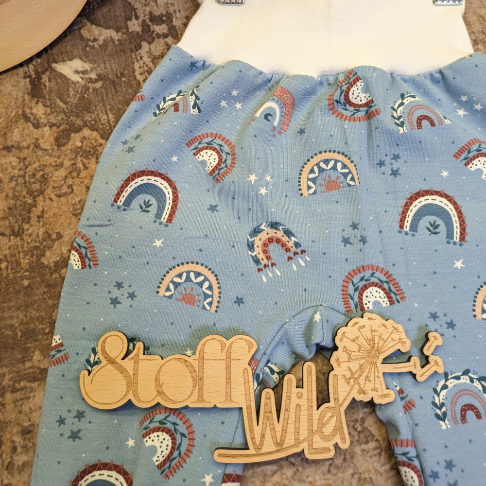 BabyHose Regenbogen blau, Gr. 62