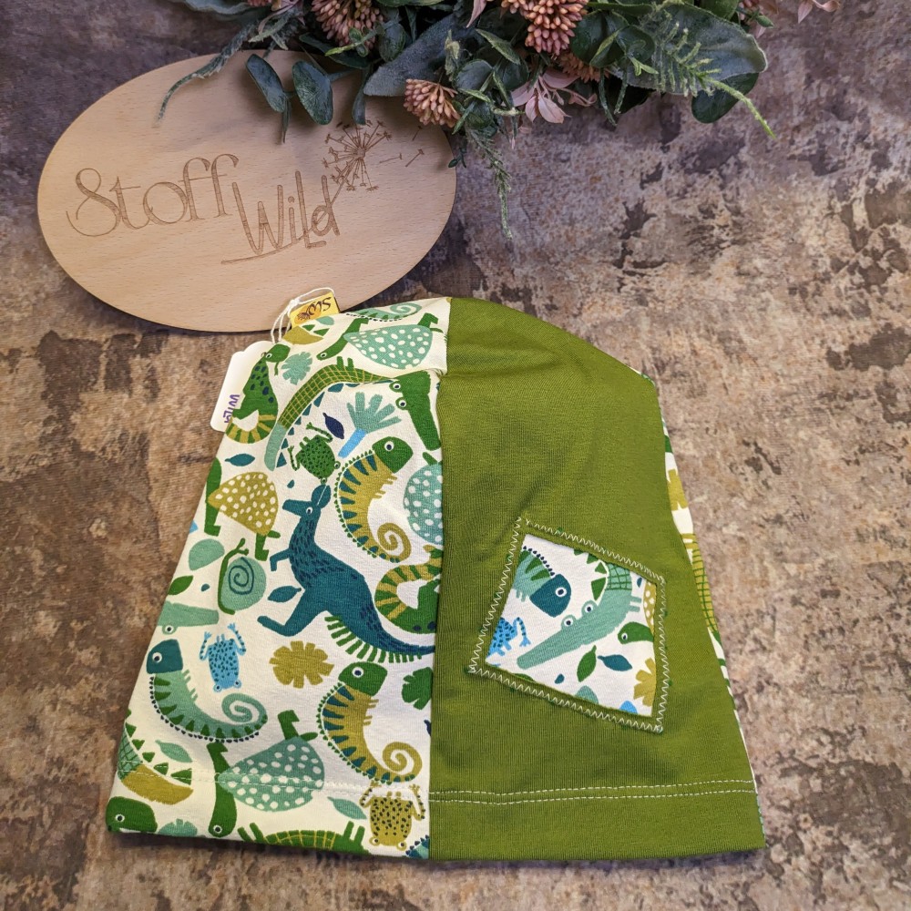 Beanie grüne Tiere, Gr. S