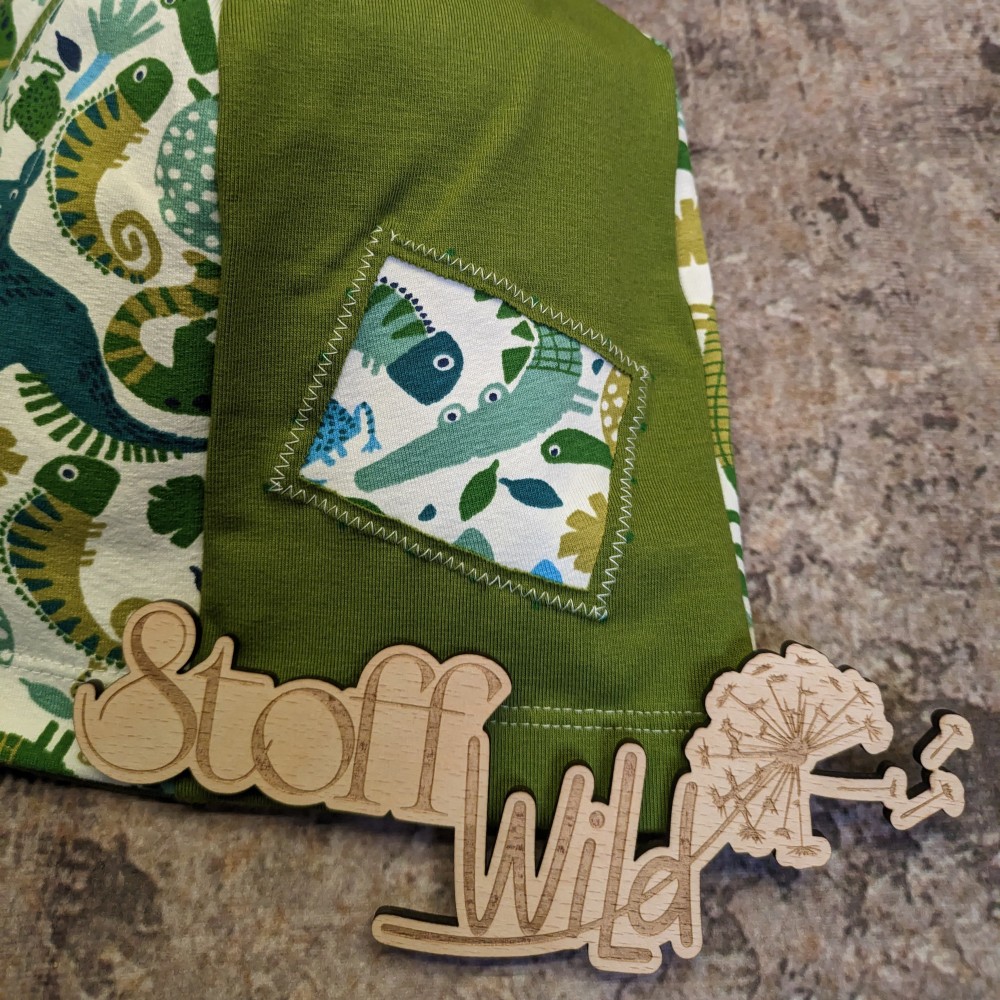Beanie grüne Tiere, Gr. S