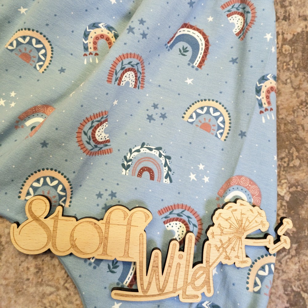 BabyHose Regenbogen blau, Gr. 62