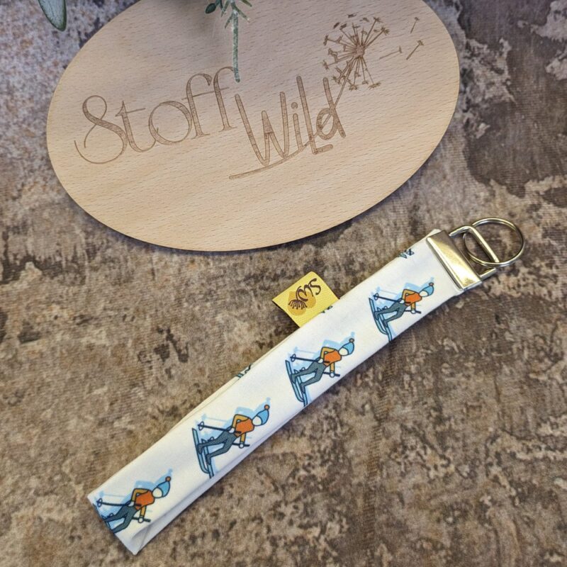 Schlüsselband, Anhänger Skifahrer
