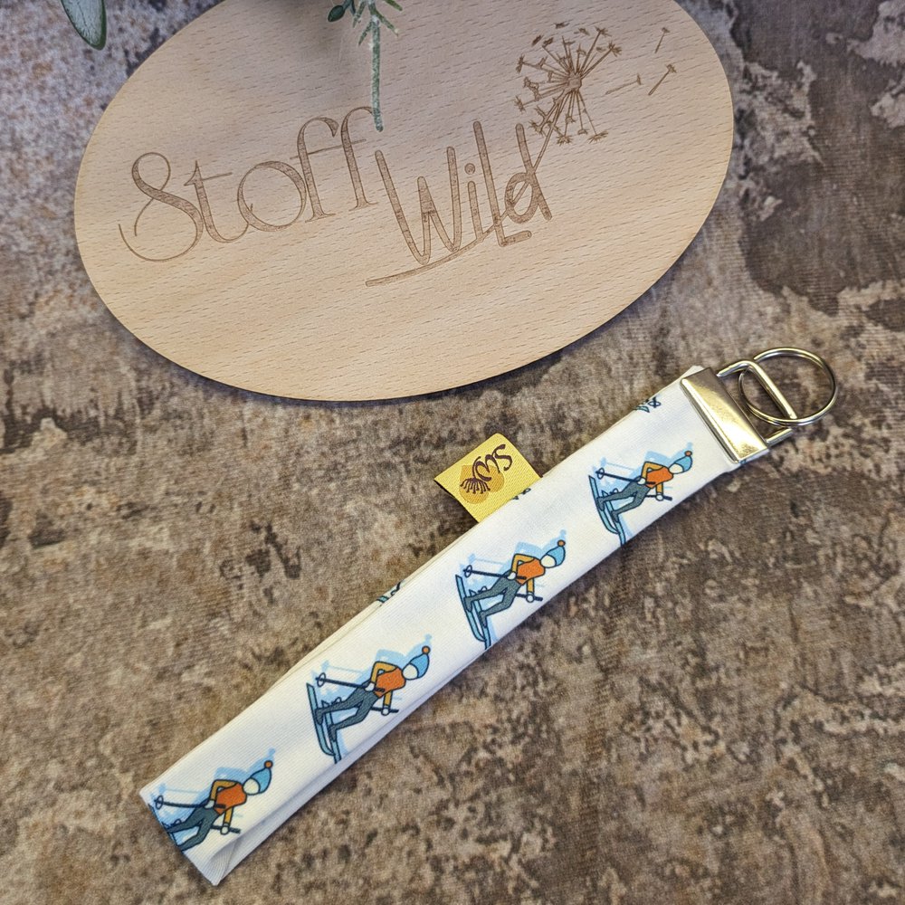 Schlüsselband, Anhänger Skifahrer