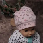 Baby-Beanie Hase, rosa XS – Bild 12
