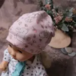 Baby-Beanie Hase, rosa XS – Bild 7