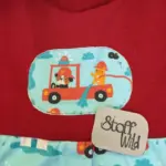 Baby-Latzhose / Romper "Feuerwehr" Gr. 50/56 – Bild 7