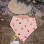 Baby-Wende-Halstuch „Glitzer-Kirschen“