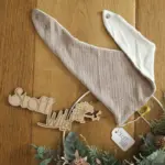 Baby-Wende-Halstuch Musselin "Goldsprenkel" – Bild 3