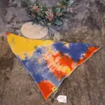 Batik Musselin-Halstuch 50x50cm – Bild 3