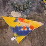 Batik-Musselin-Halstuch 54x54cm – Bild 3