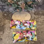 Knoten Stirnband mit bunten Schmetterlingsmotiven aus weichem Jersey, Größen 46 bis 51 cm und 52 bis 58 cm, mit und ohne Knoten, handgefertigt in Österreich