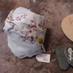 Stirnband mit Blumenwiesenmuster aus weichem Jersey, Größen 46 bis 51 cm und 52 bis 58 cm, mit und ohne Knoten, handgefertigt in Österreich