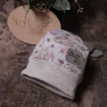 Bündchen-Haube Hase, graublau – Bild 11