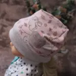 Bündchen-Haube Hase, rosa – Bild 8