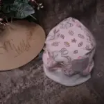 Bündchen-Haube Hase, rosa – Bild 11