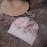 Bündchen-Haube Hase, rosa