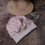 Bündchen-Haube Hase, rosa – Bild 13