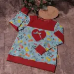 Shirt Sommerwiese blau-rot, Gr. 110 – Bild 9