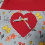 Shirt Sommerwiese blau-rot, Gr. 110