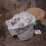 Knoten-Stirnband mit Schmetterlingen und Blumen aus Bio-Jersey oder Musselin, Größen 46–51 cm und 52–58 cm, auch ohne Knoten erhältlich, handgefertigt in Österreich