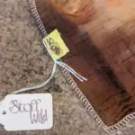 Musselin-Halstuch "Batikmuster braun" 65x65cm – Bild 4