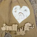 Musselin-Hose hellbraun, Gr. 74 – Bild 3