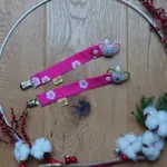 Schnullerband Kirschblüten + GRATIS Mutter-Kind-Passe-Hülle – Bild 6