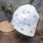 Sommerhut mit Nacken-Schutz "Igel, grün"