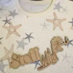 Sommershirt "Seesterne" Gr. 86 – Bild 5