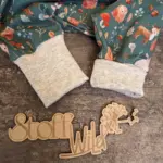 Baby-Pumphose Waldtiere petrol, Gr. 56-62 – Bild 4