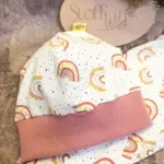 Babyset / Kleinkind-Set Regenbogen rosa, Gr. 86
