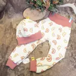 Babyset / Kleinkind-Set Regenbogen rosa, Gr. 86 – Bild 3