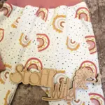 Babyset Regenbogen rosa, Gr. 56 – Bild 3