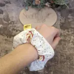 Scrunchie Regenbogen rosa – Bild 4