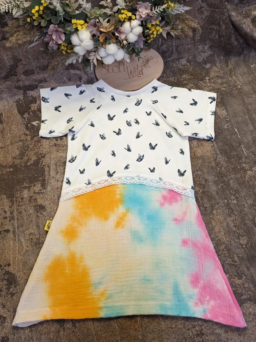 Kleid Schmetterlinge, Gr. 104 – Bild 4