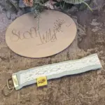 Schhlüsselband Musselin mint-weiss