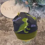 Bündchenhaube Dino, Gr. M 46-52cm – Bild 5