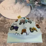 Bündchenhaube Traktor, Gr. S 39-45cm – Bild 6