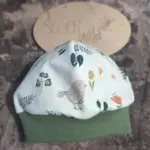 Bündchenhaube Frühlingswiese, Gr. S 39-45cm – Bild 8