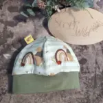 Bündchenhaube Regenbogenbär, Gr. S 39-45cm – Bild 4