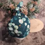 Knotenhaube Eukalyptus dunkel | für Neugeborene / Babys – Bild 4