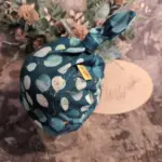 Knotenhaube Eukalyptus dunkel | für Neugeborene / Babys