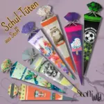 personlasierbare Schultüten - von Farbe über Motiv bis hin zu Bügelbildern ist alles möglich!